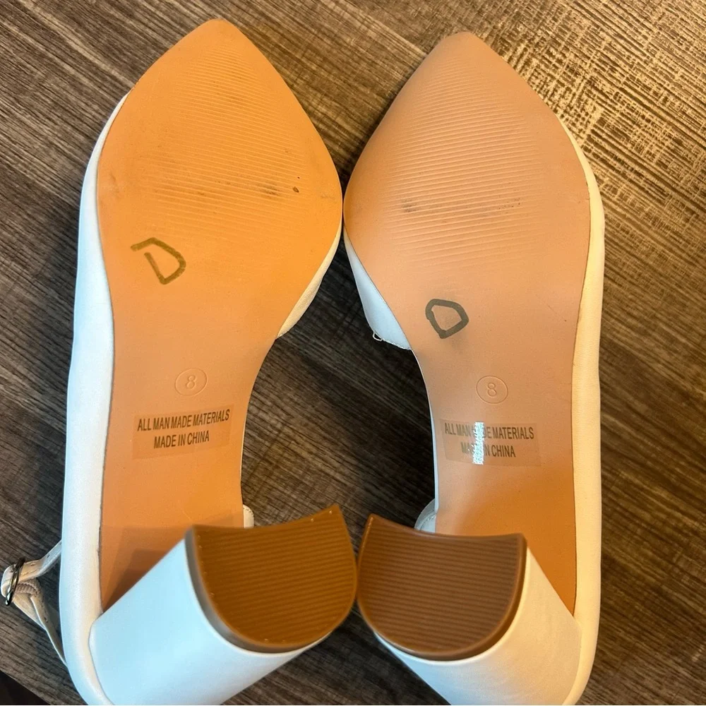 PARTY Women's 3.5 inch chunky heel ankle strap pumps size 8 - Picture 6 of 11